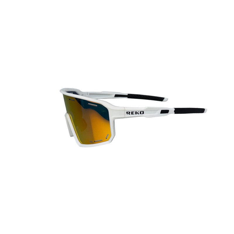 Occhiali Sportivi REKO RK7 | Montatura Reko Tech Antiappannamento - lente polarizzata arancione specchiata