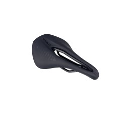 Sella per bicicletta Reko RK 9.1 modello corto antiprostata nero, larghezza 155 mm, vista prospettica
