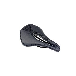 Sella corta per bicicletta Reko RK 9.3 3D Design antiprostata con imbottitura a reticolo stampata in 3D nera