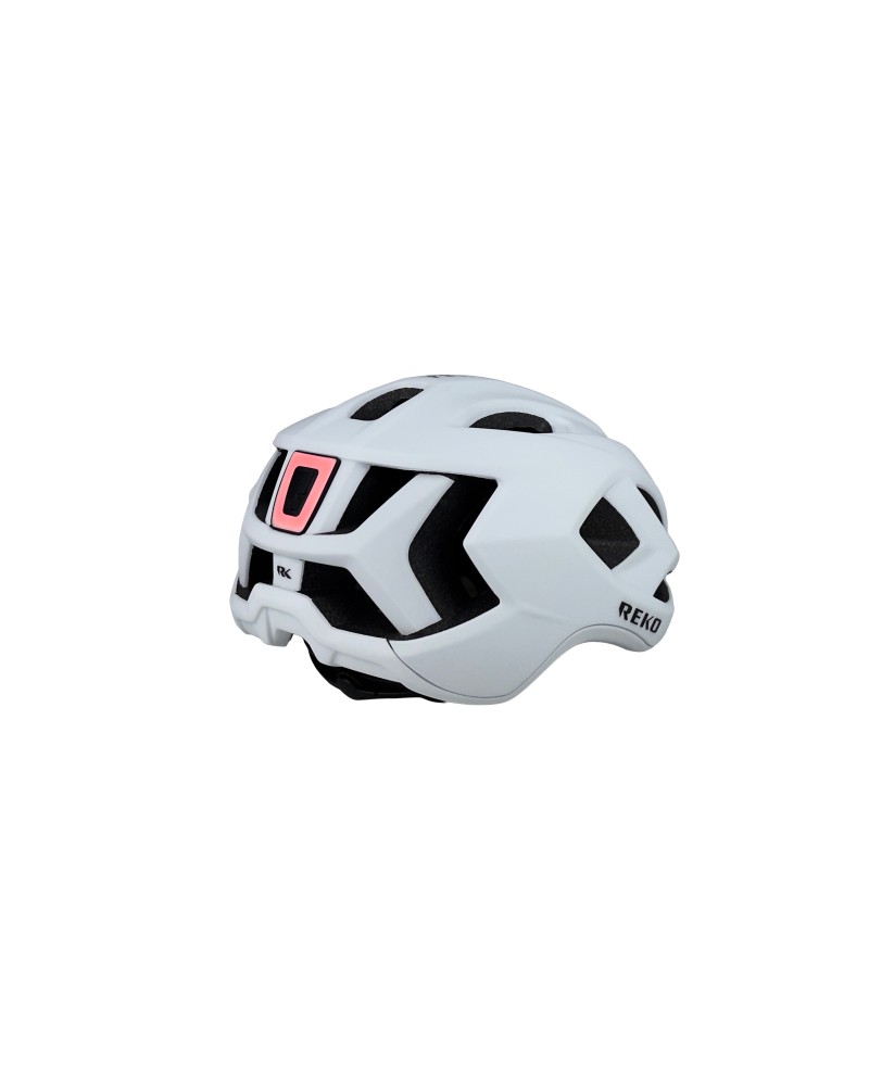 Casco Reko Pro con luce bianco opaco per ciclismo da strada, EBike, Gravel e MTB