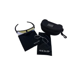 Reko RK3 - Occhiale Nero con lente fotocromatica / Ciclismo / Biathlon / Running